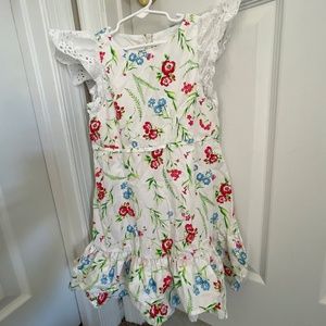 Janie and Jack Flutter Sleeve Floral Dress